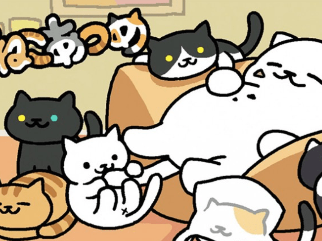 1024x768 Aesthetic Cat Landscape Wallpaper