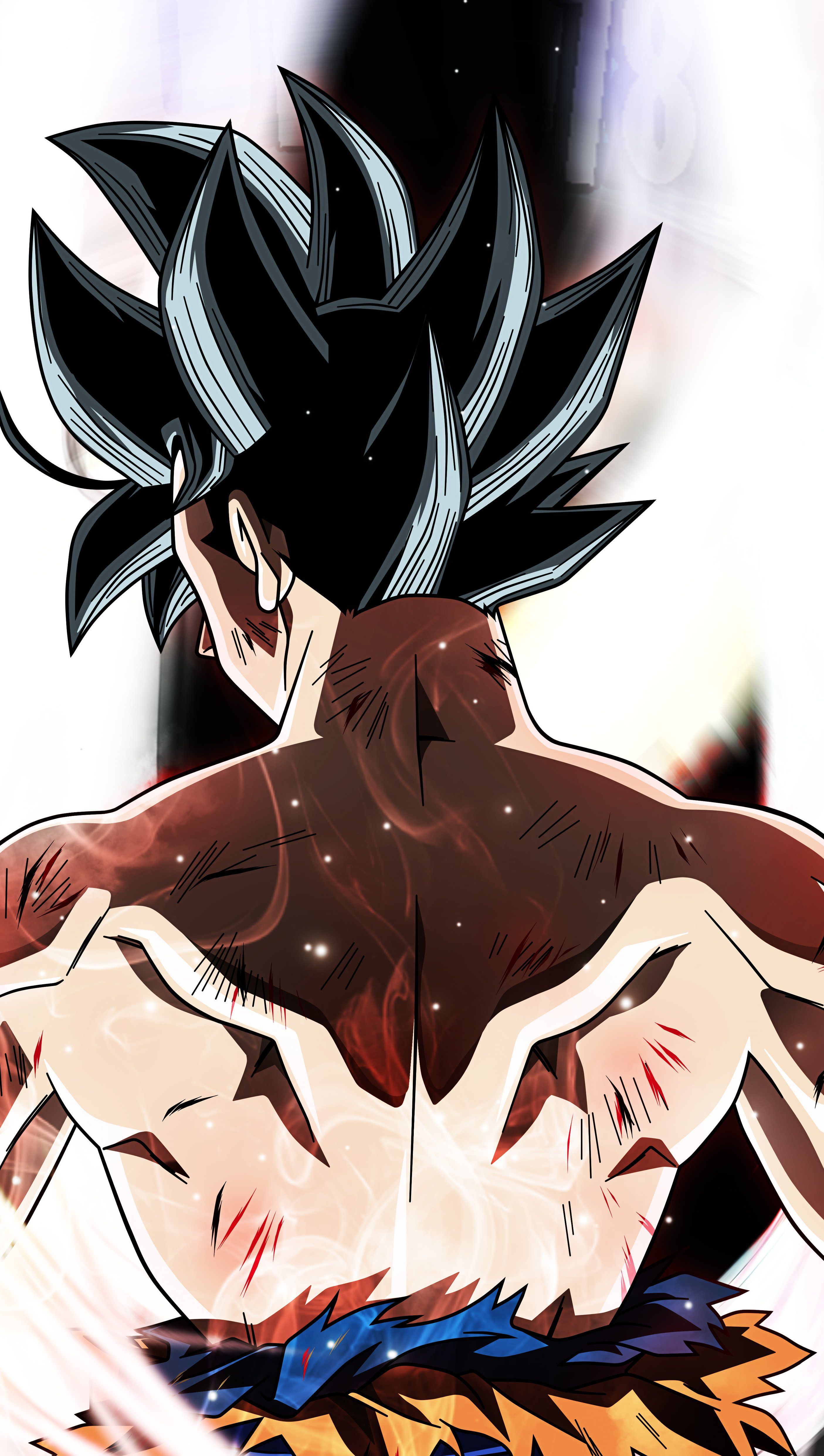 2810x4966 Goku Ultra Instinct Dragon Ball Super Anime Wallpaper 4K for iPhone and Mobile Phone