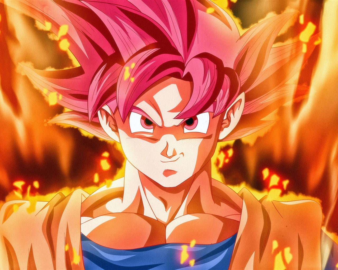 1280x1024 Dragon Ball Super Saiyan God Goku