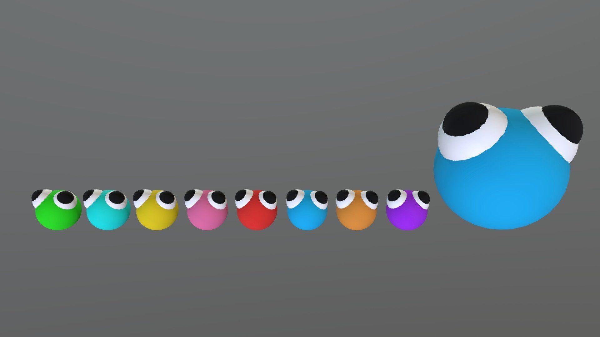 1920x1080 lookies (all colours) (rainbow friends 2) Free 3D model by RainbowFriendFan [69f0639]