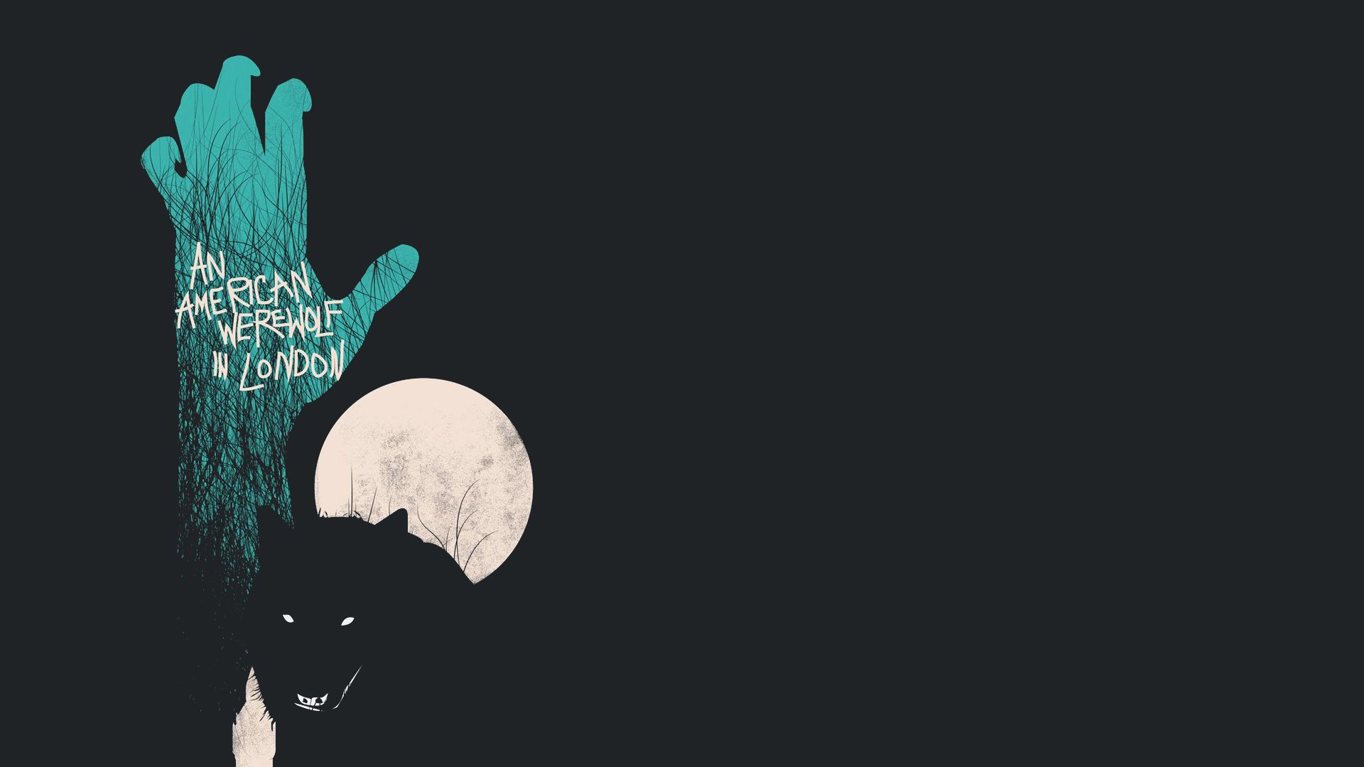 1920x1080 Wallpaper the moon, werewolf, werewolf, an american werewolf in london for mobile and desktop, section минимализм, resolution 1920x1080
