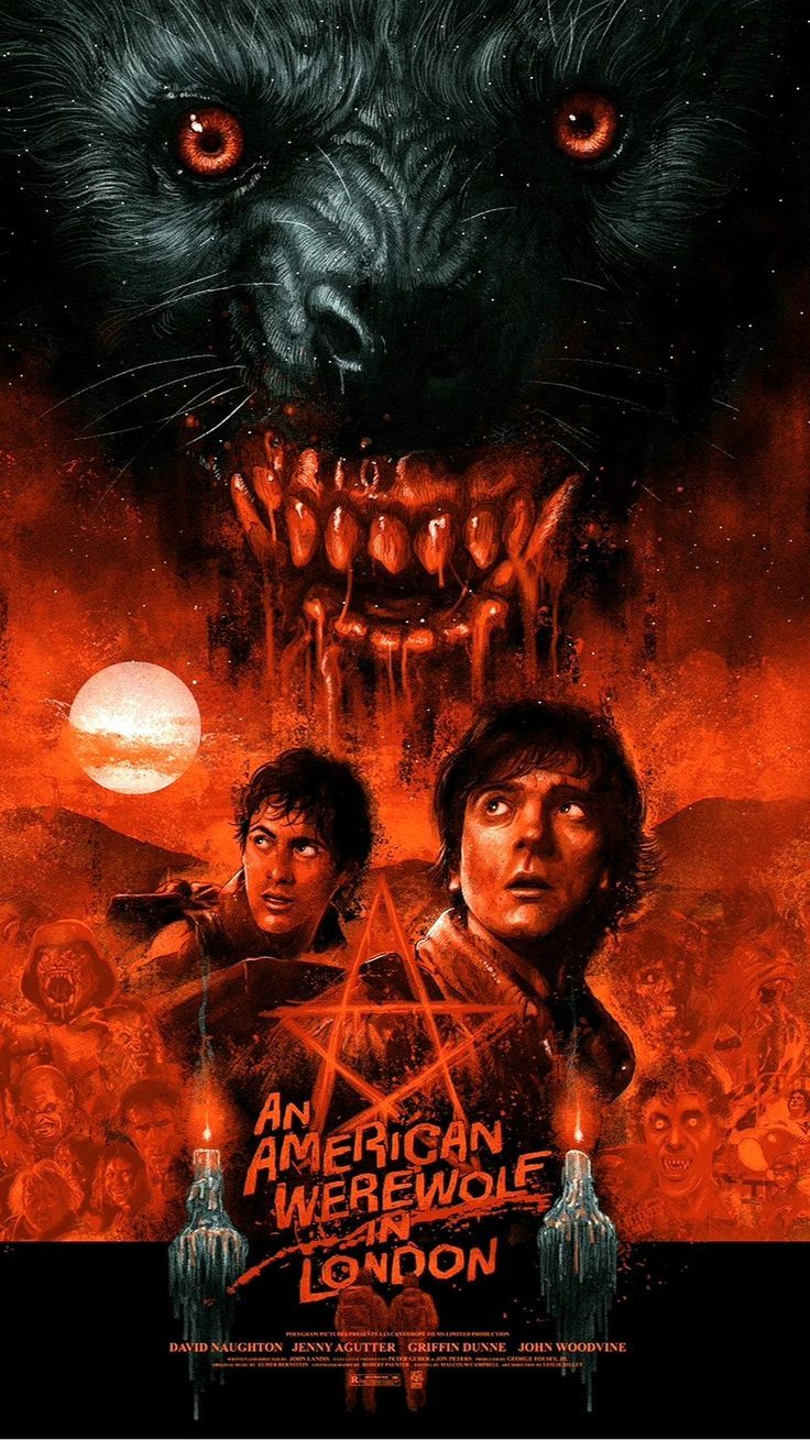 736x1309 American werewolf in london wallpaper. American werewolf in london fanart, Werewolf movie poster, An american