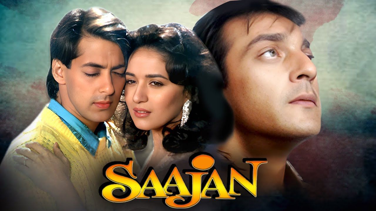 1280x720 Saajan (1991) Hindi Movie. Salman Khan, Sanjay Dutt, Madhuri Dixit