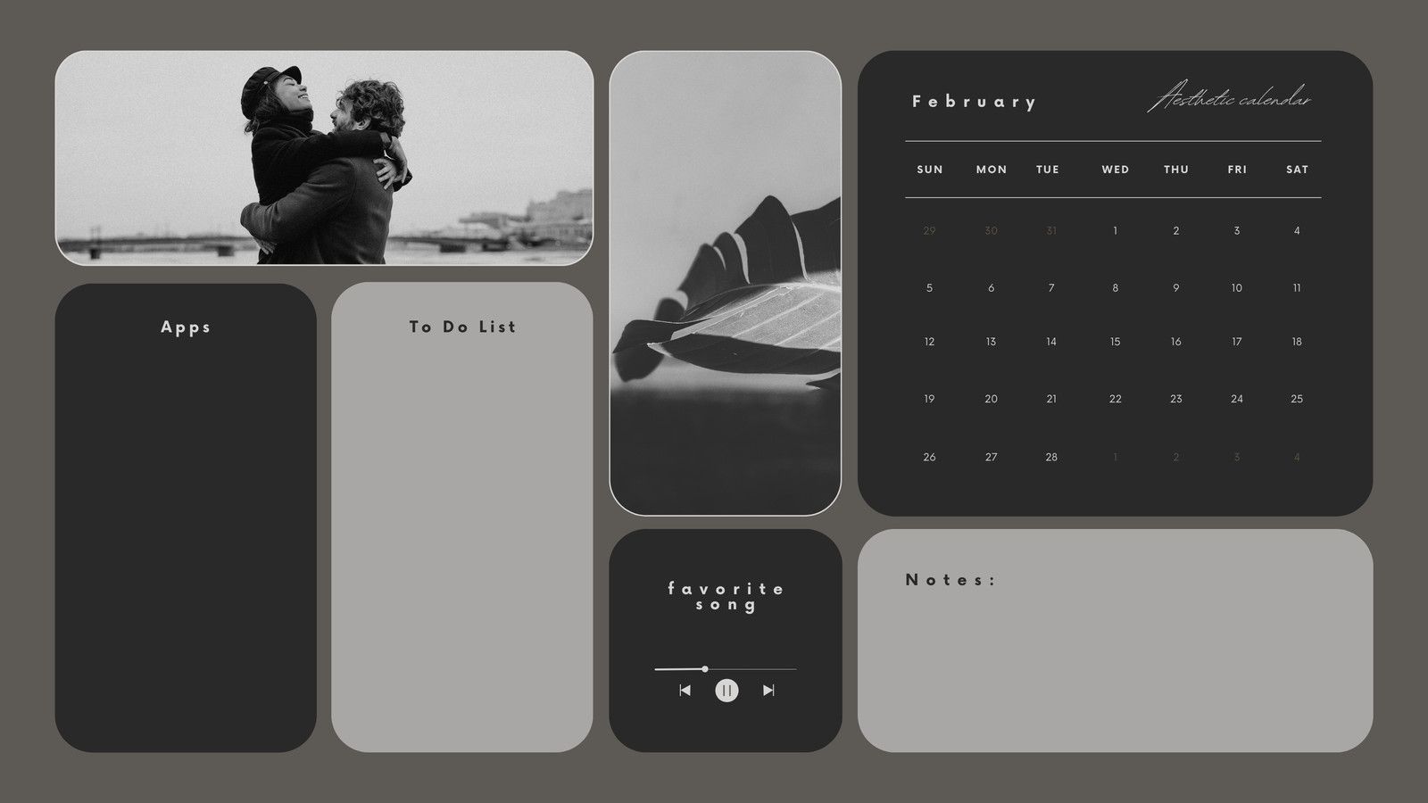1600x900 Free custom desktop organizer wallpaper templates