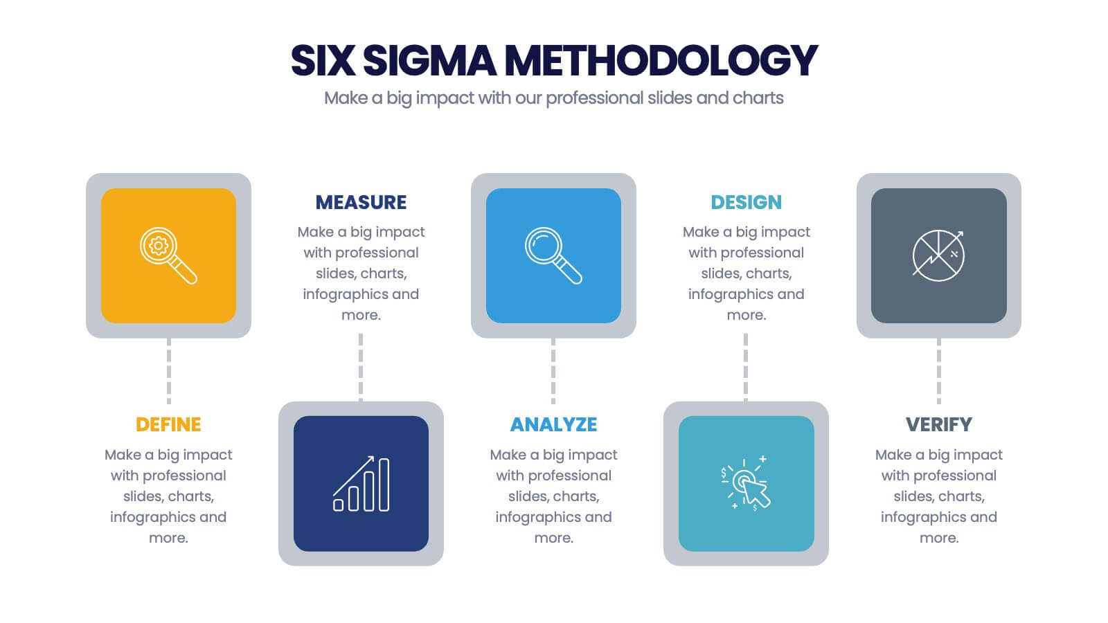 1600x900 Six Sigma Process Infographic Powerpoint Template and Google Slides Theme