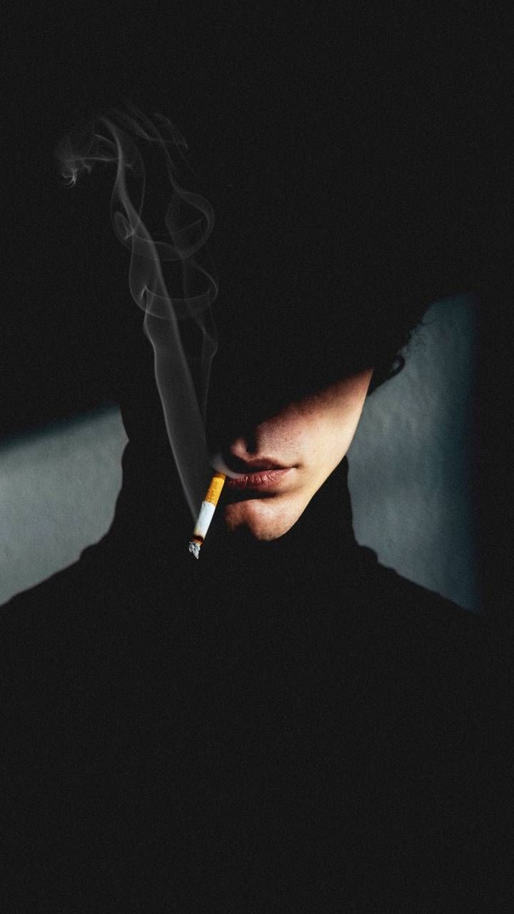 720x1280 Download mysterious smoker wallpaper by DARK WALLS now. Browse millions. Dark portrait, Portrait photography men, Mysterious wallpaper dark
