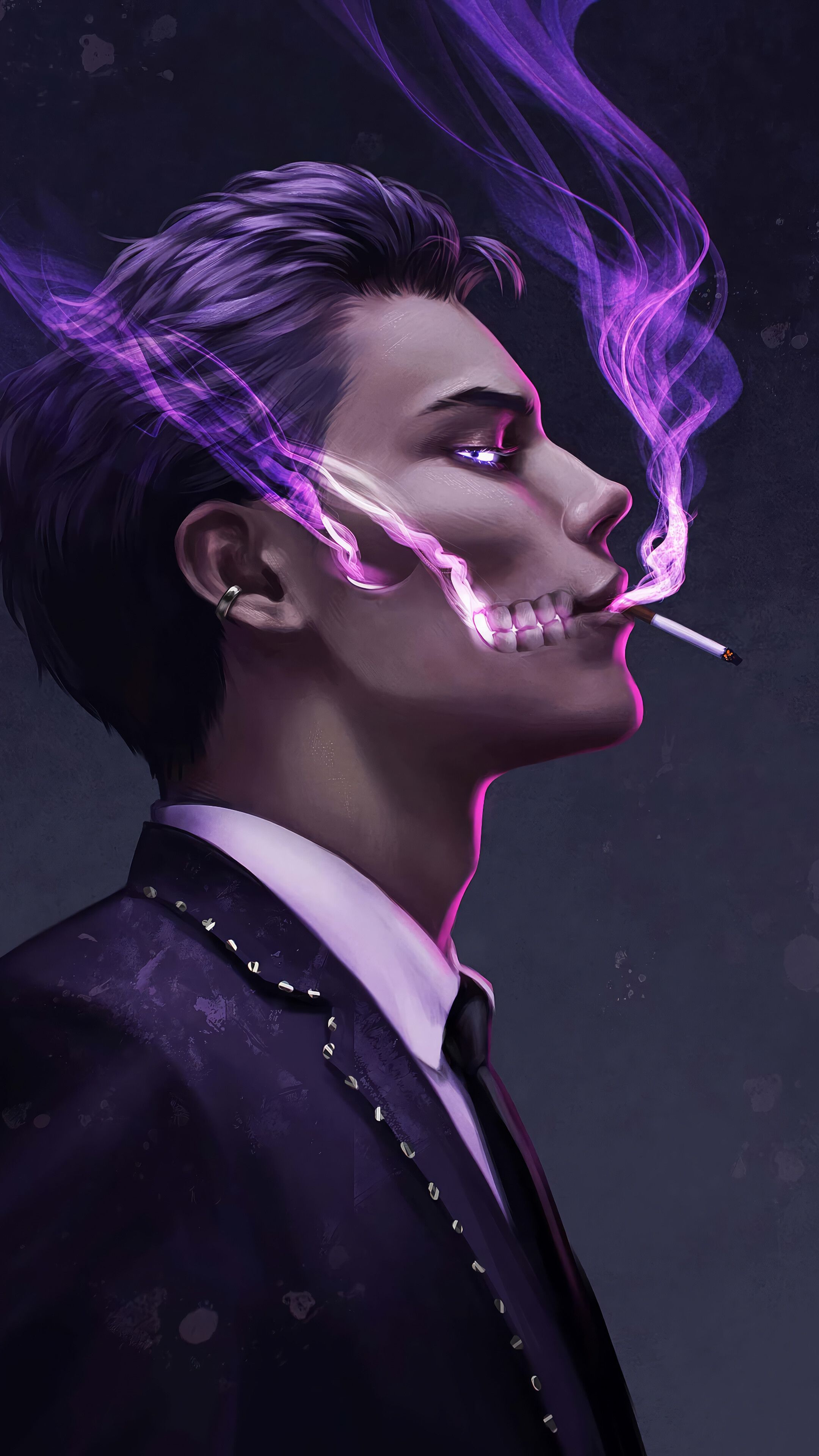 2160x3840 Zombie Boy Smoking 4K Wallpaper iPhone HD Phone a