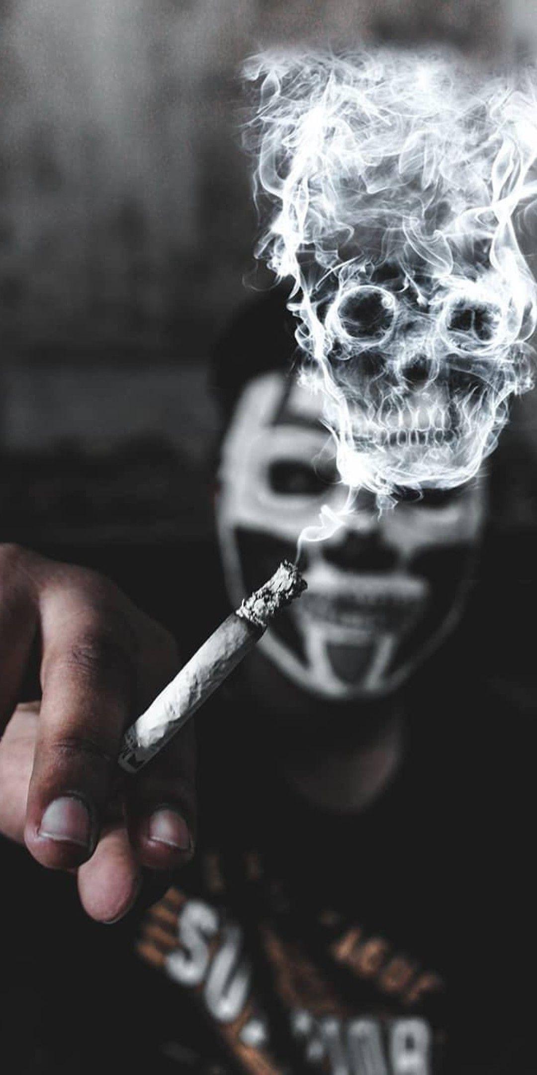 1080x2160 Joker Smoking Wallpaper