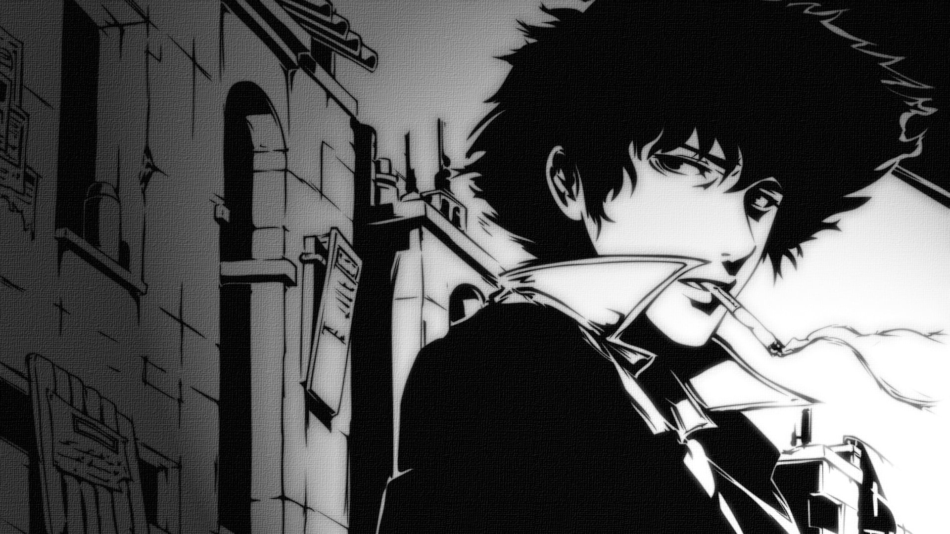 1920x1080 Man with cigarette illustration, Cowboy Bebop, Spike Spiegel, smoking, anime boys HD wallpaper
