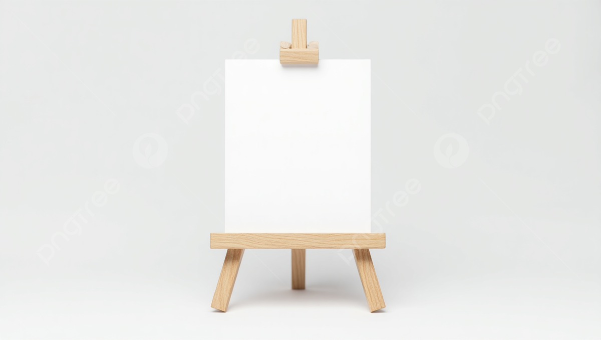 1200x678 Blank White Canvas On Wooden Mini Easel, Easel, Mini Easel, Easel Desktop Background Image And Wallpaper for Free Download