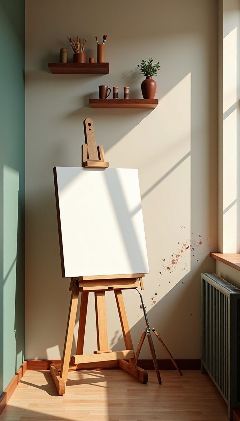 768x1344 Free Blank canvas easel Image, Canvas, Easel