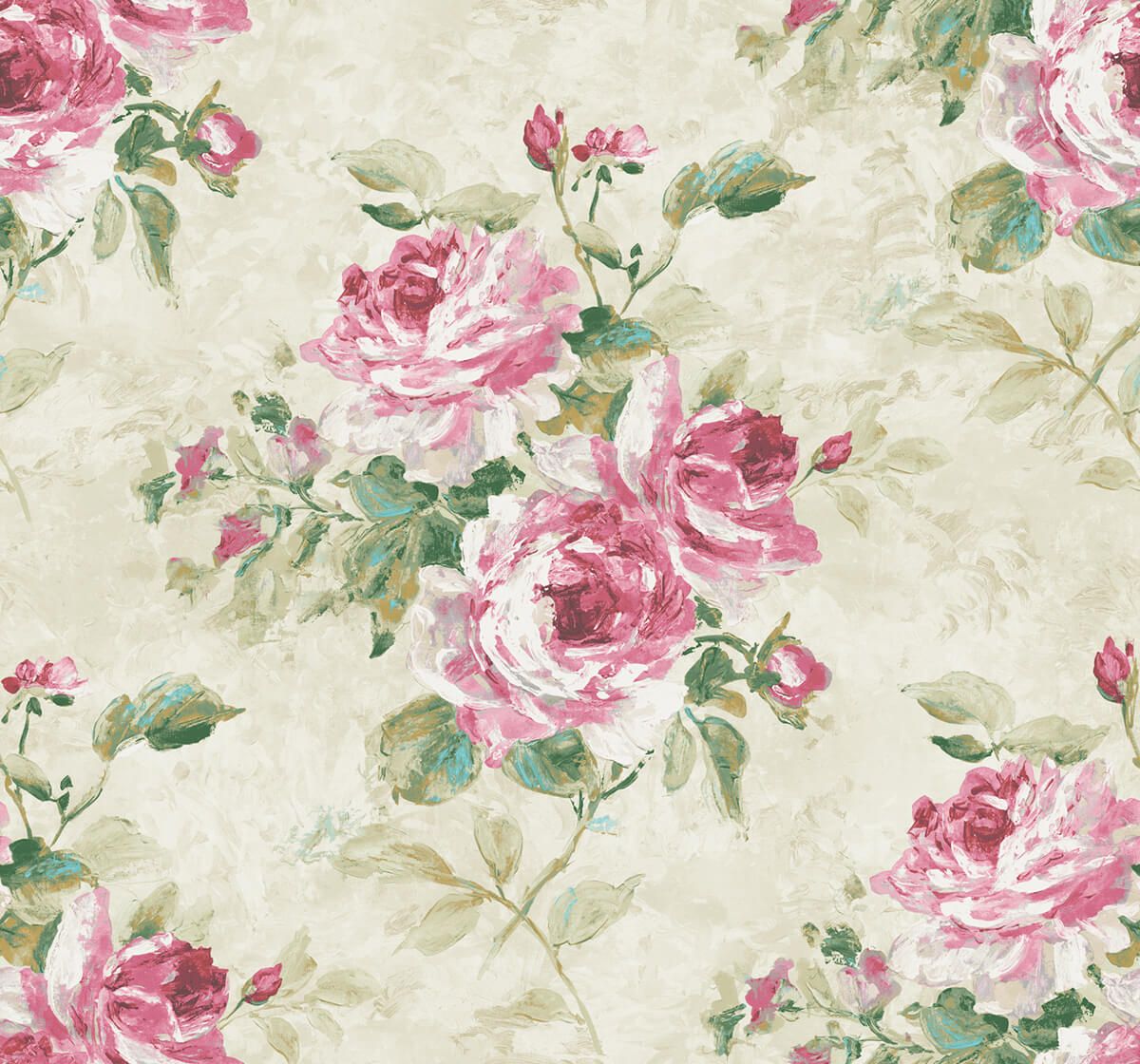 1200x1120 Rose Bouquet FI70401 Seabrook Wallpaper