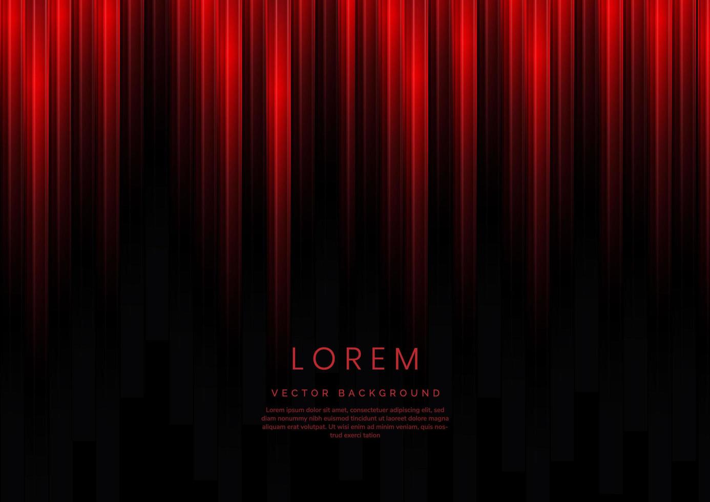 1386x980 Abstract red gradient vertical geometric overlapping on black background with copy space for text. Speed technology concept