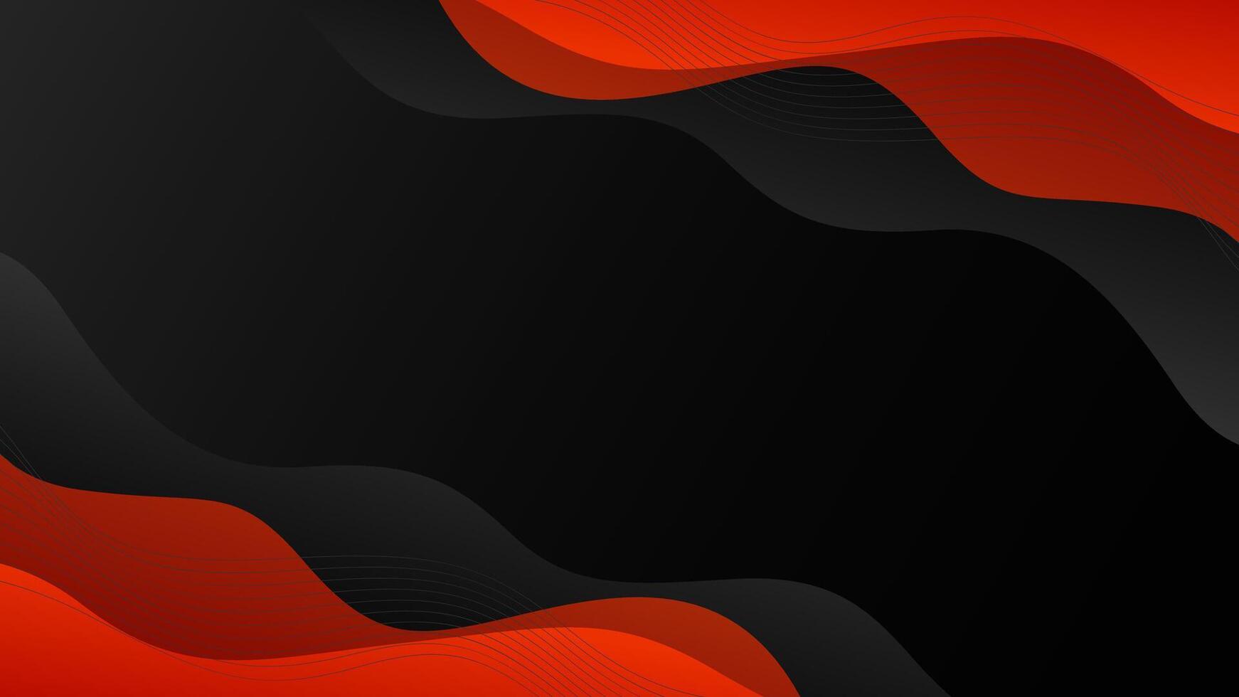 1742x980 Abstract black and red gradient fluid wave background. Modern dynamic wallpaper. Template banner background, business, ads, events, web and pages