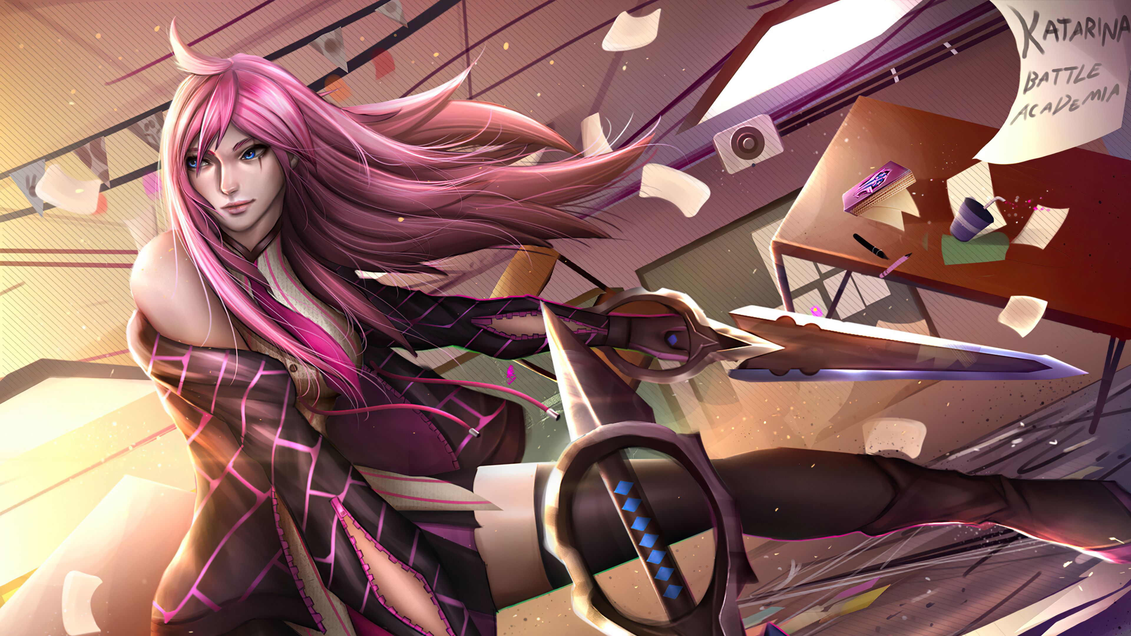 3840x2160 Katarina Battle Academia League Of Legends 4k Wallpaper, HD Games Wallpaper, 4k Wallpaper, Image, Background, Photos and Picture