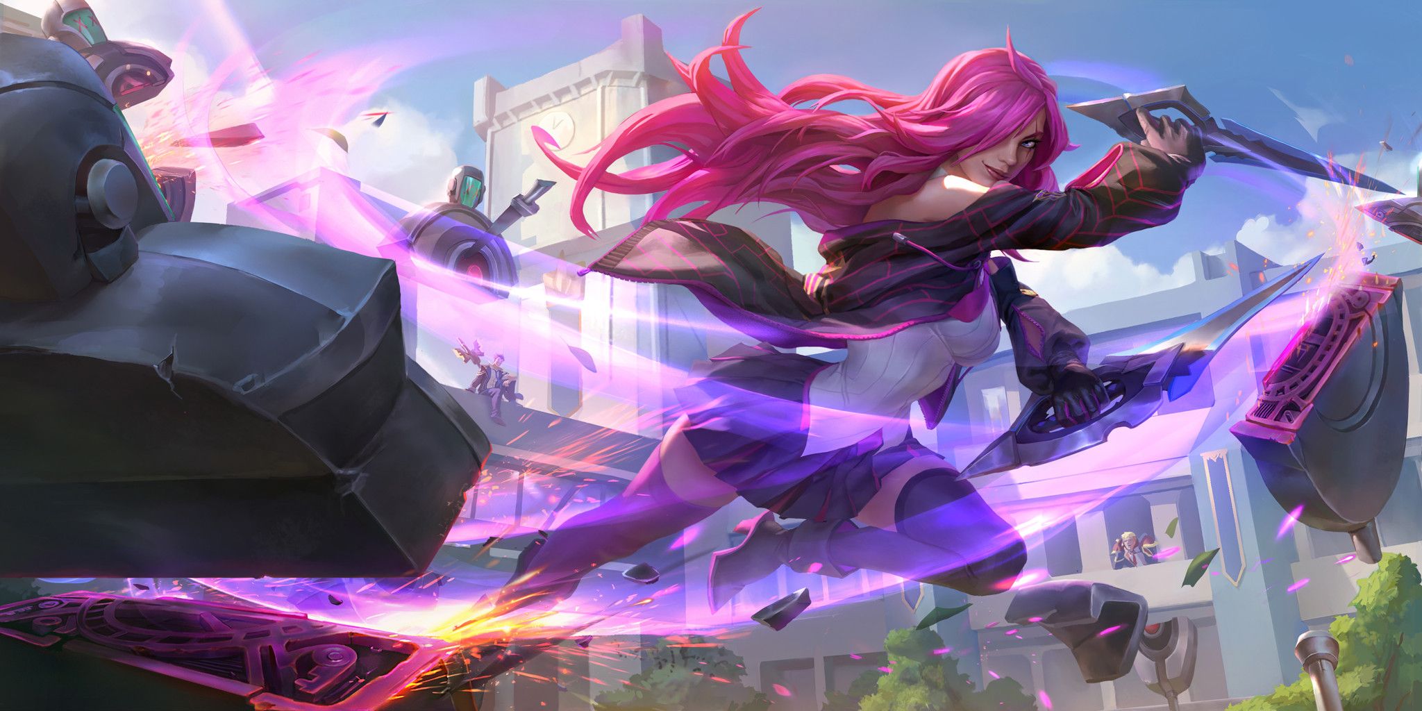 2048x1024 Battle Academia Katarina Wallpaper by Riot Games Anime Image Board