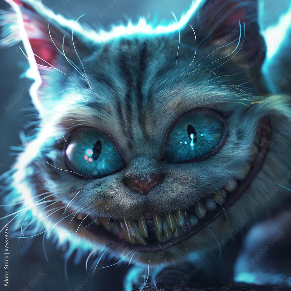 1000x1000 Cheshire Cat Scariest Cat Download Dark Scary Cheshire Cat Wallpaper