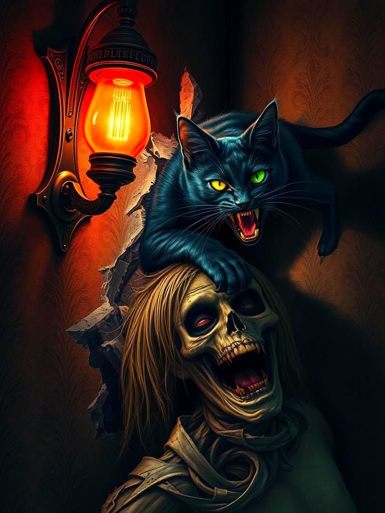 768x1024 The Black Cat