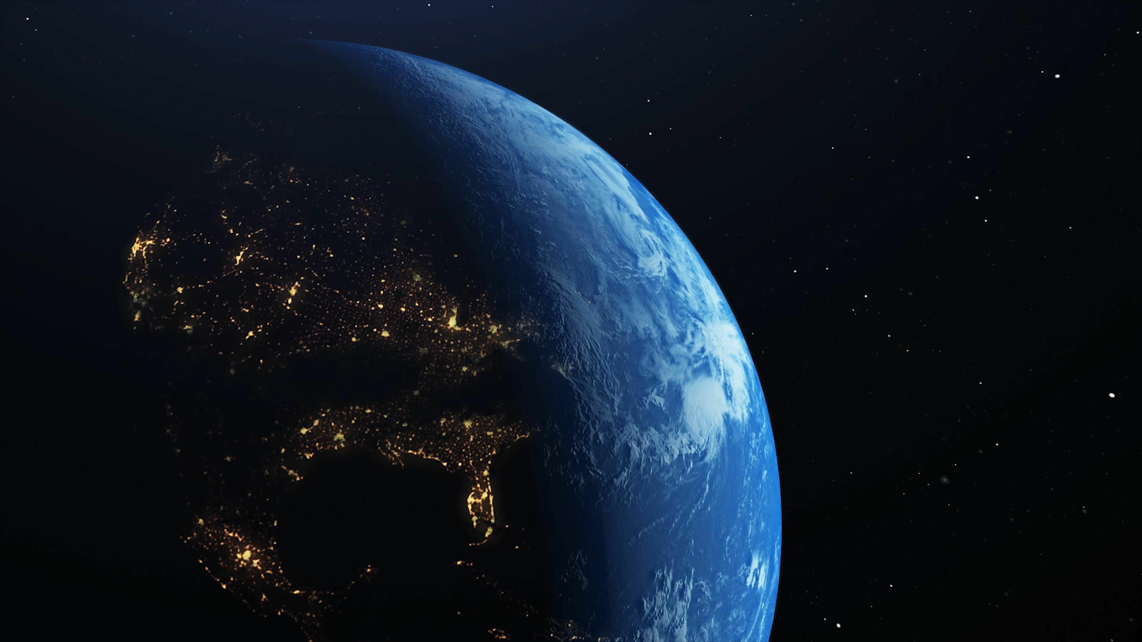 3840x2160 Earth at Night Wallpaper