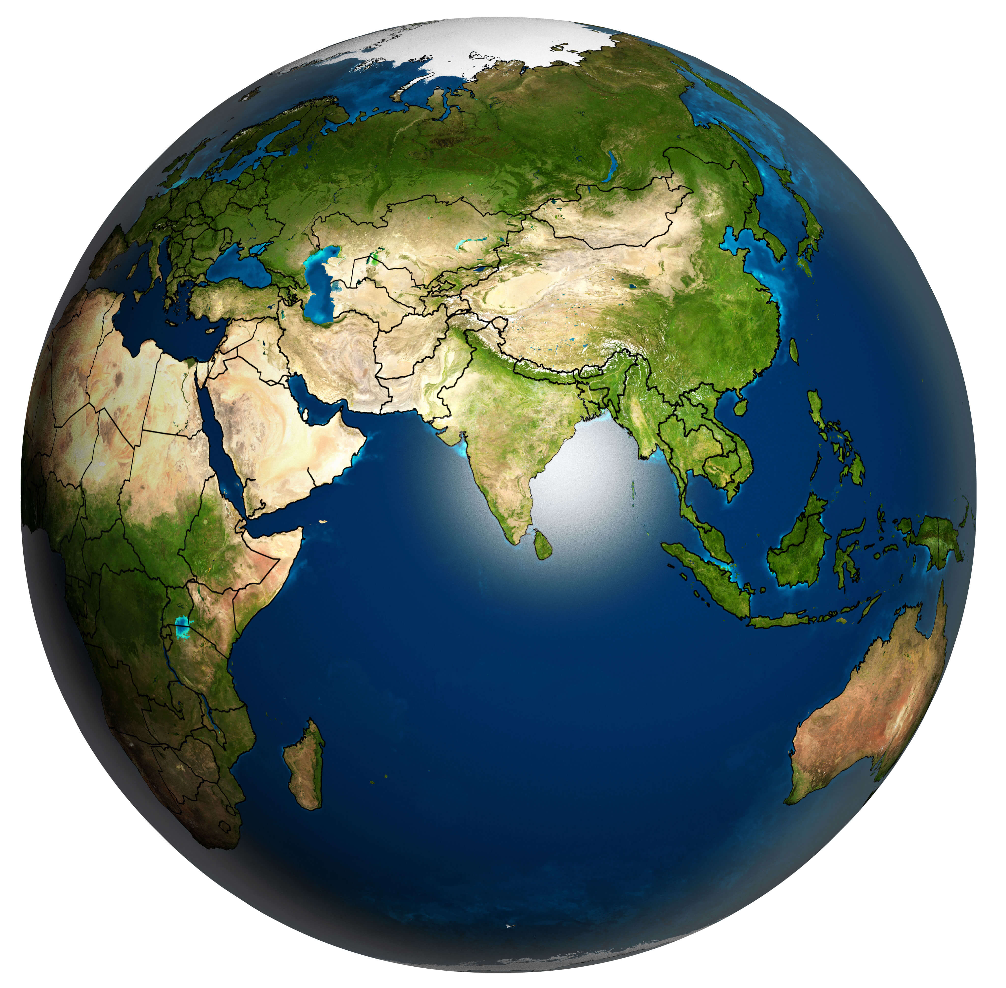 4096x4024 Map of Asia of the World