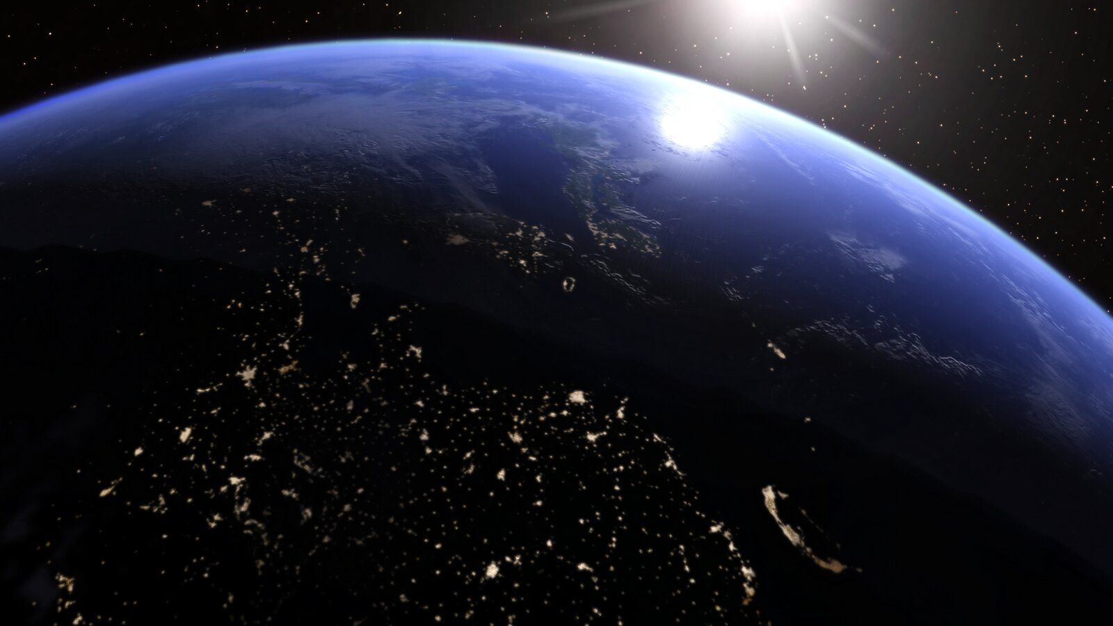1600x900 East Asia from Space