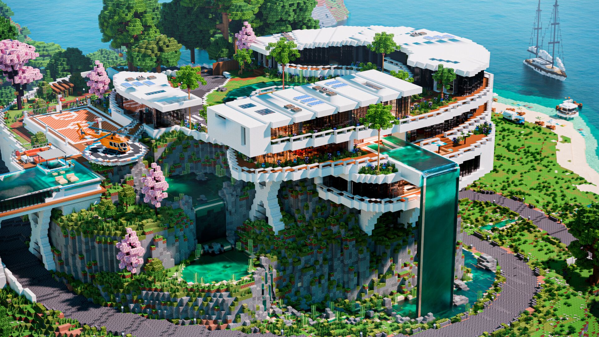 1920x1080 Modern Hill Mansion