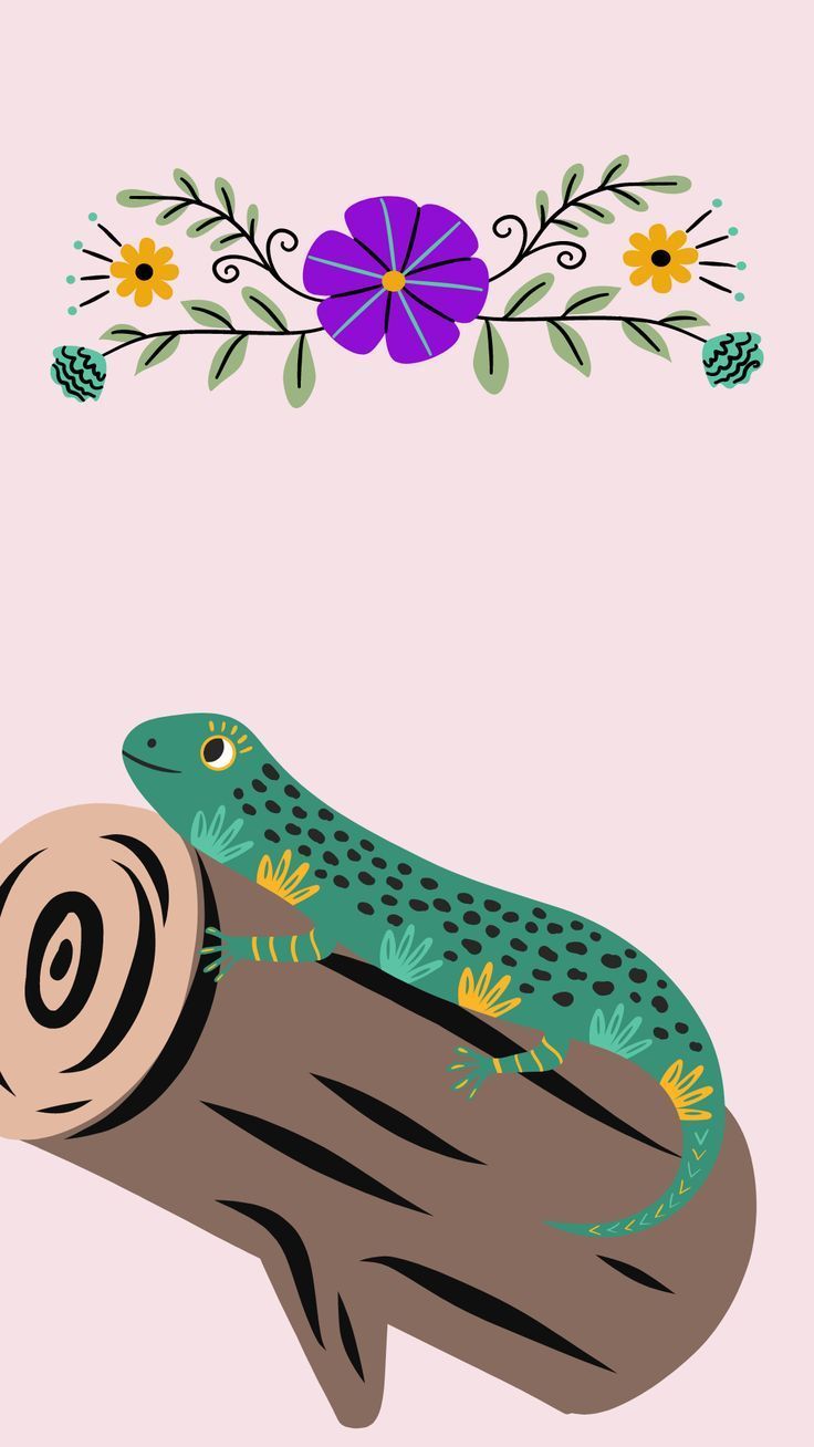 736x1308 Log lizard Alebrije wallpaper 2