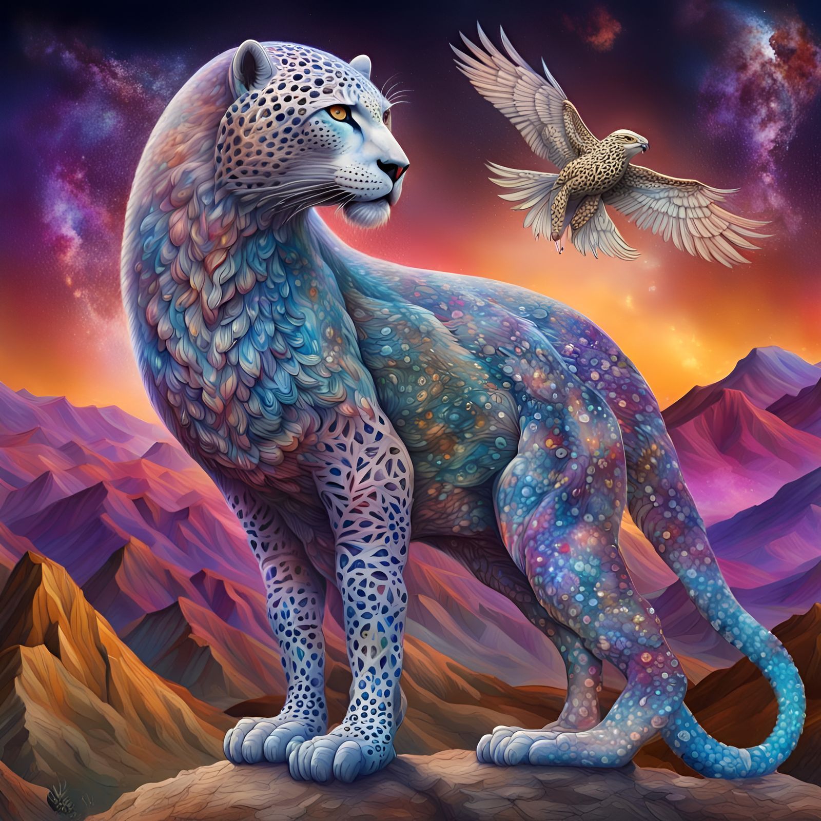 1600x1600 alebrijes Alebrije: Leopard Body, Eagle Head, Cos