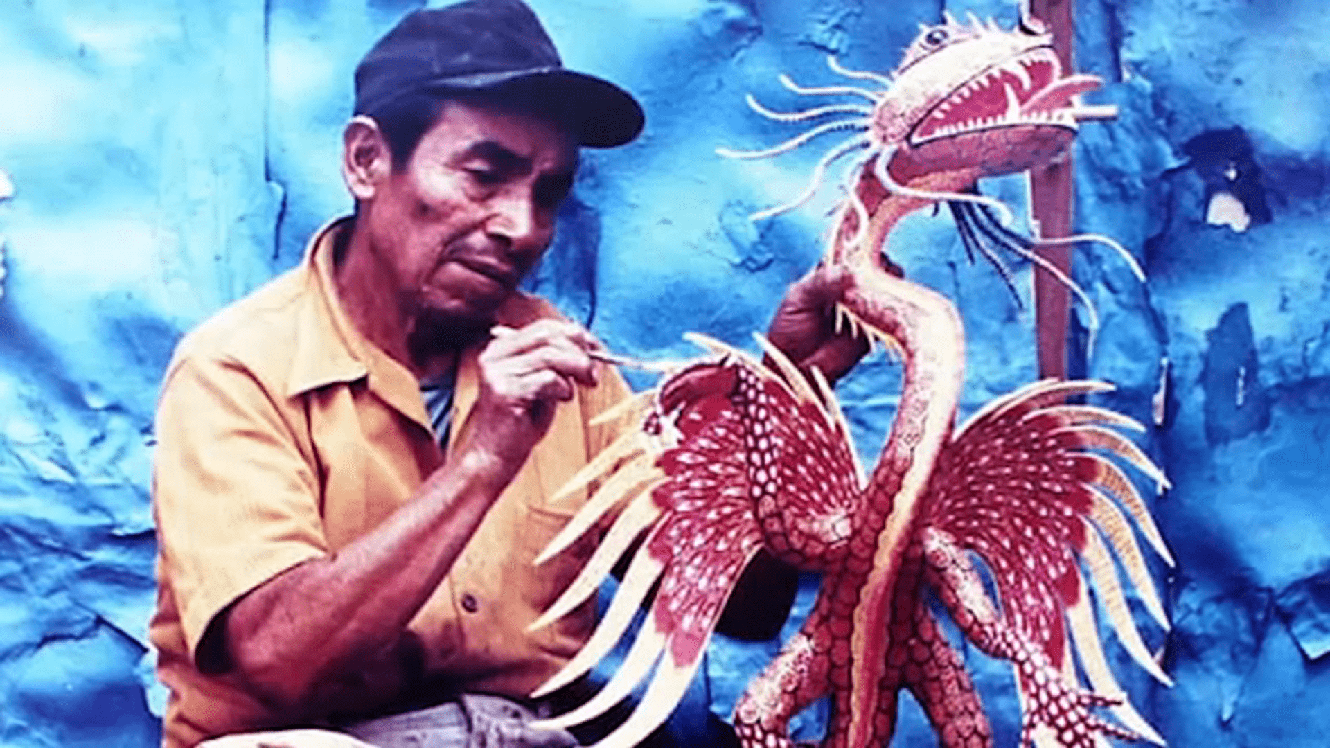 1920x1080 Hispanic Heritage Month: Mexican folk art in the form of mystical creatures originated by Mexican artist Pedro Linares' dream