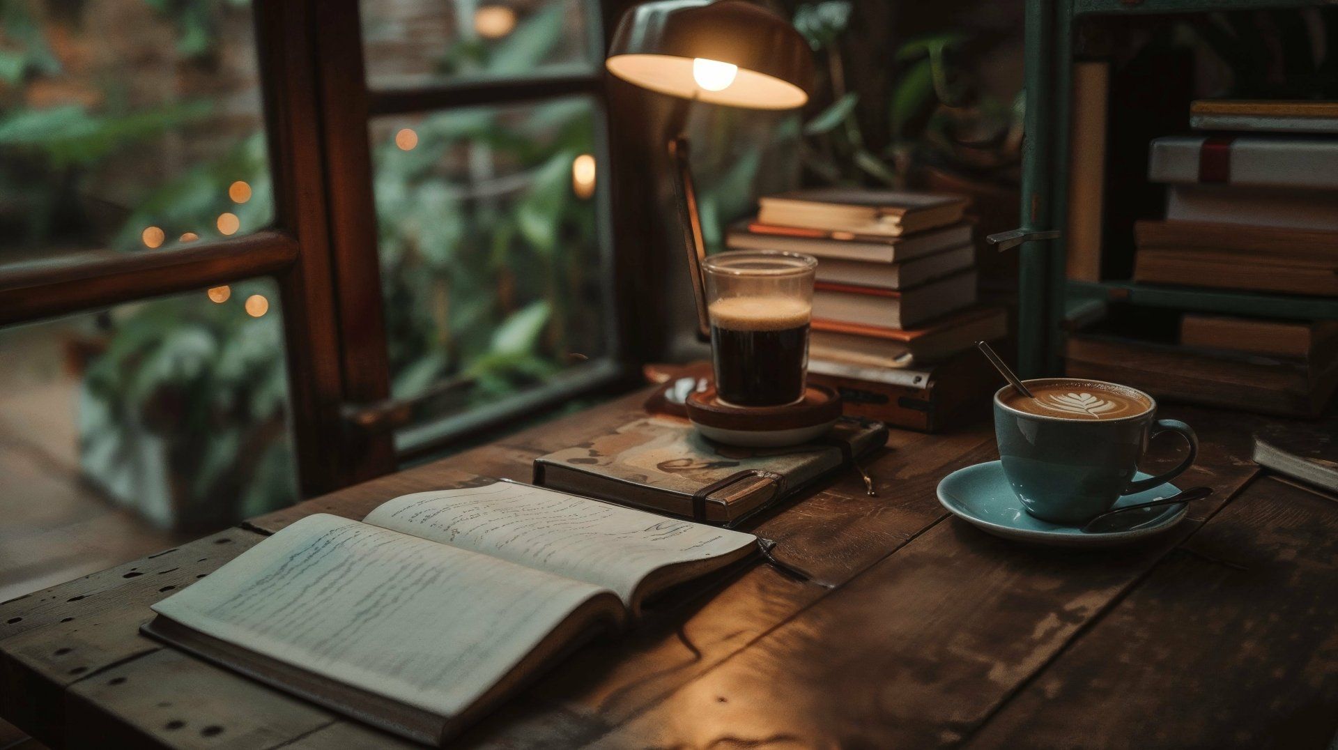 1920x1076 Relaxing Study Session with Coffee Chill Lofi Wallpaper
