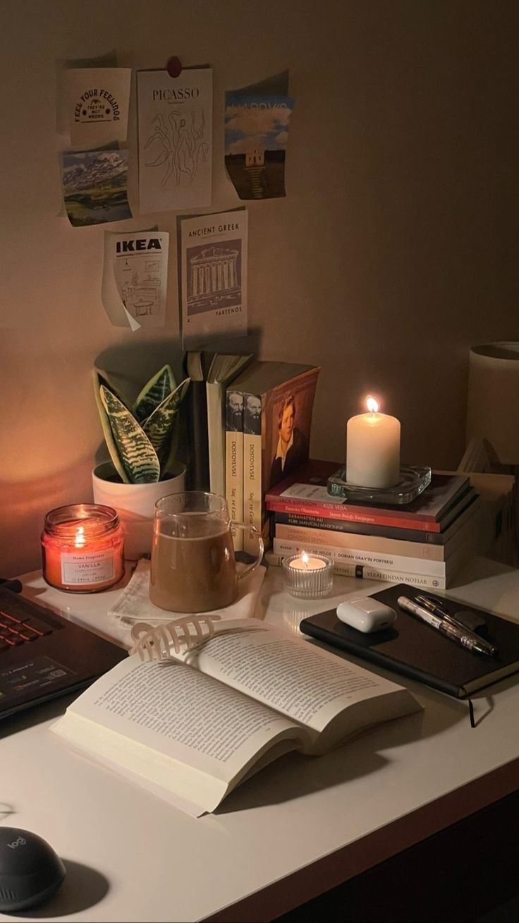 736x1308 Study Motivation: Coffee, Books, and Inspiration. Cozy desk, Academic motivation, Libros y cafe