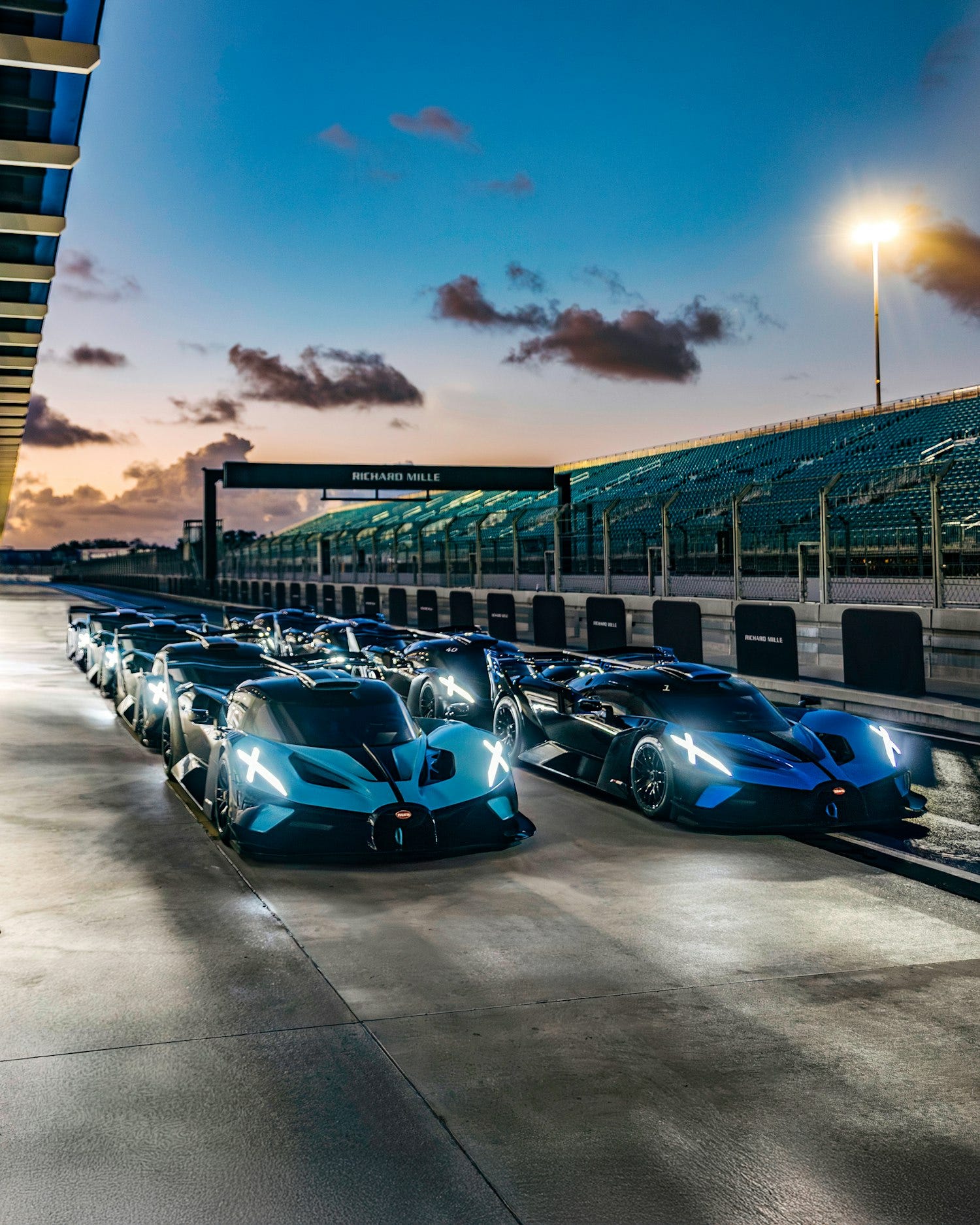 1500x1875 Bugatti Bolides On Track in Miami