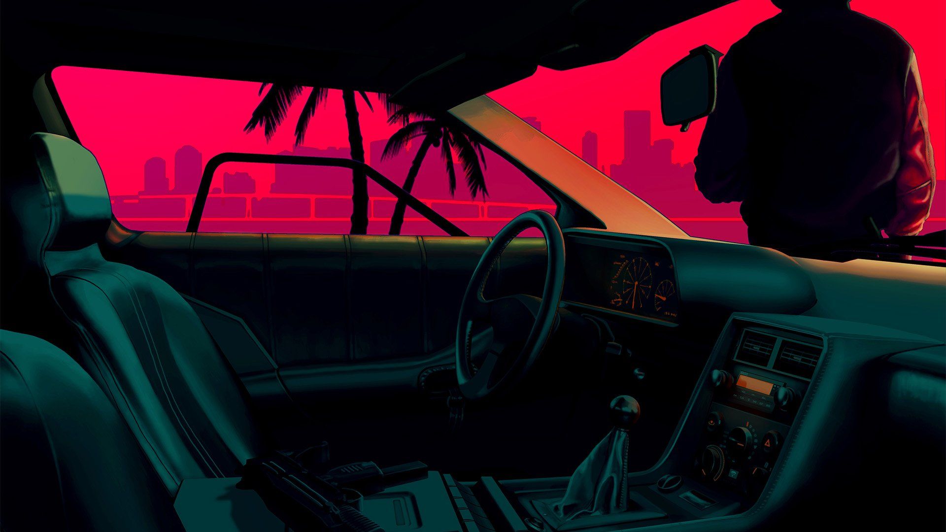 1920x1080 Hotline Miami HD Wallpaper: Neon Nights Inside the Ridex1080