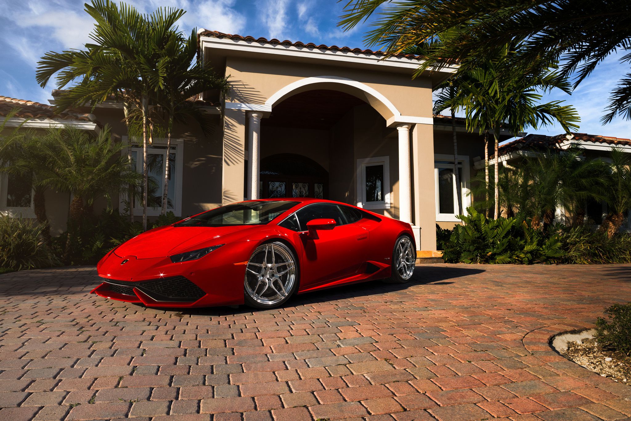 2048x1367 Wallpaper Lamborghini, red, Miami, Florida, Huracan for mobile and desktop, section lamborghini, resolution 2048x1367
