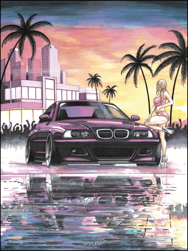 800x1067 E46 Miami Poster