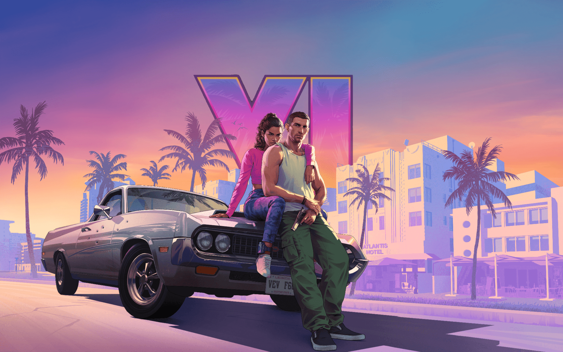 1920x1203 GTA VI 4K Ultra HD Wallpaper: Neon Nights & Miami Vibesx2607