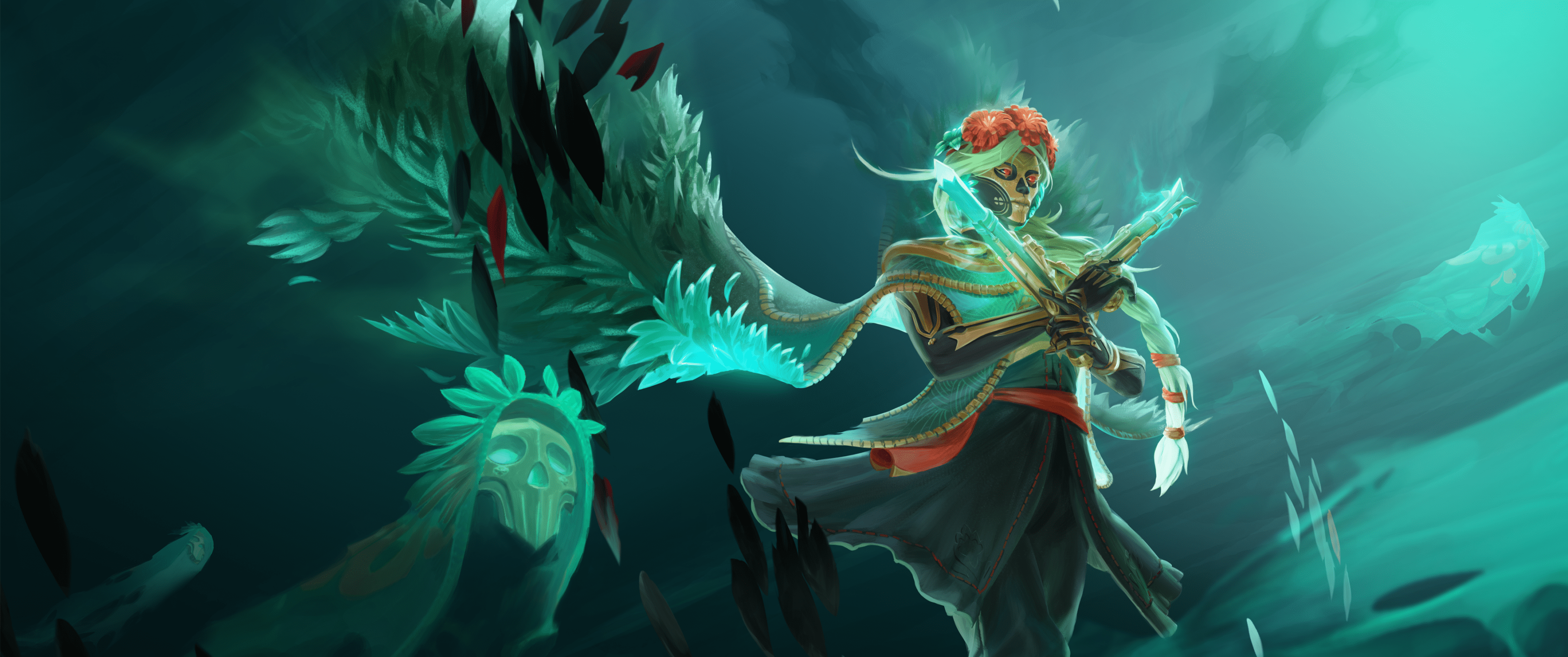 3440x1440 Muerta Wallpaper 4K, Dota The Dead Reckoning