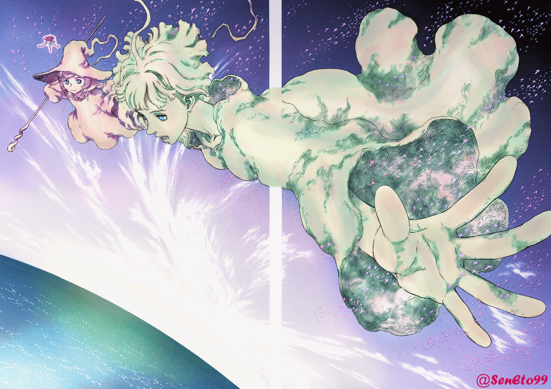 2263x1600 Soaring to even greater heights: Berserk Chapter 286 Farnese & Schierke COLOR