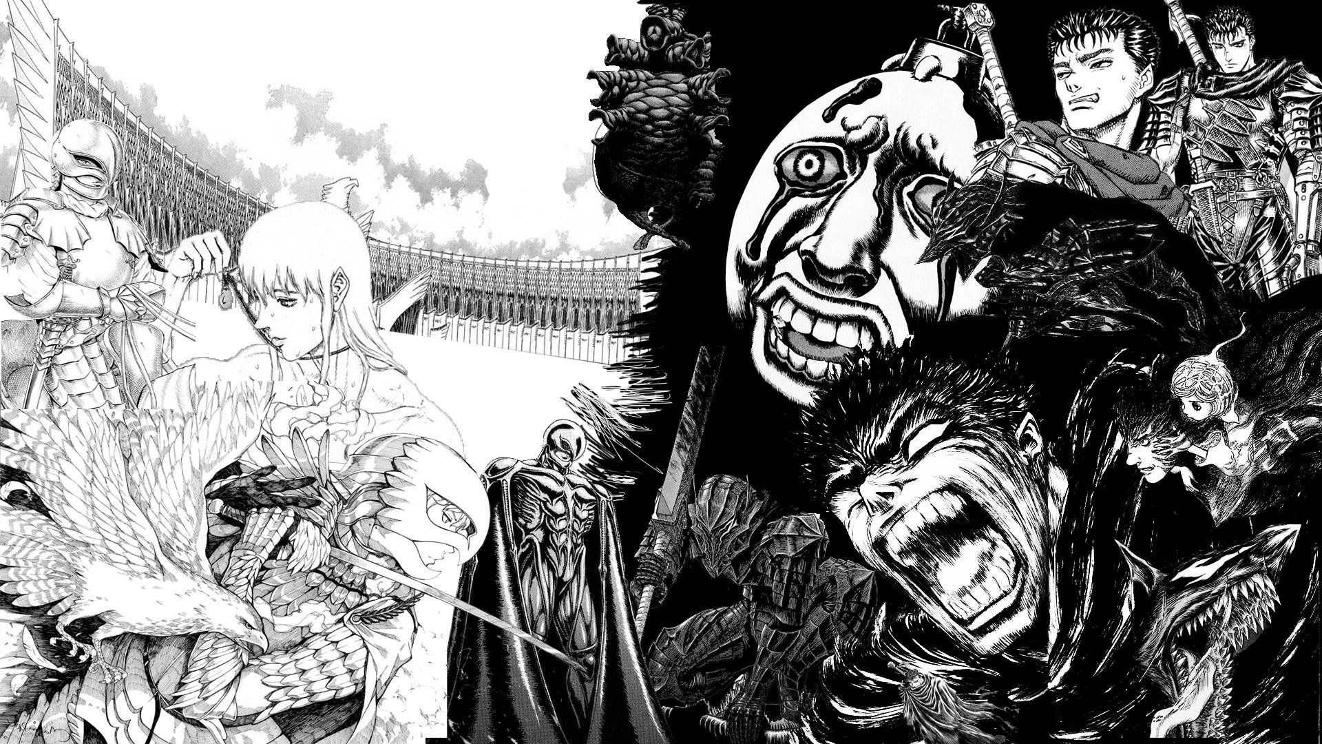 1920x1080 Berserk Unity: Schierke, Femto, Guts & Griffith HD Anime Wallpaperx1080