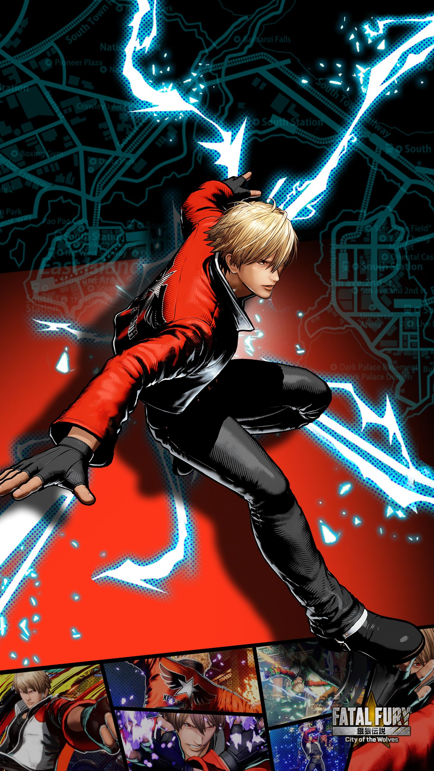 1440x2560 Fatal Fury: City of the Wolves Rock Howard Wallpaper with Monocle