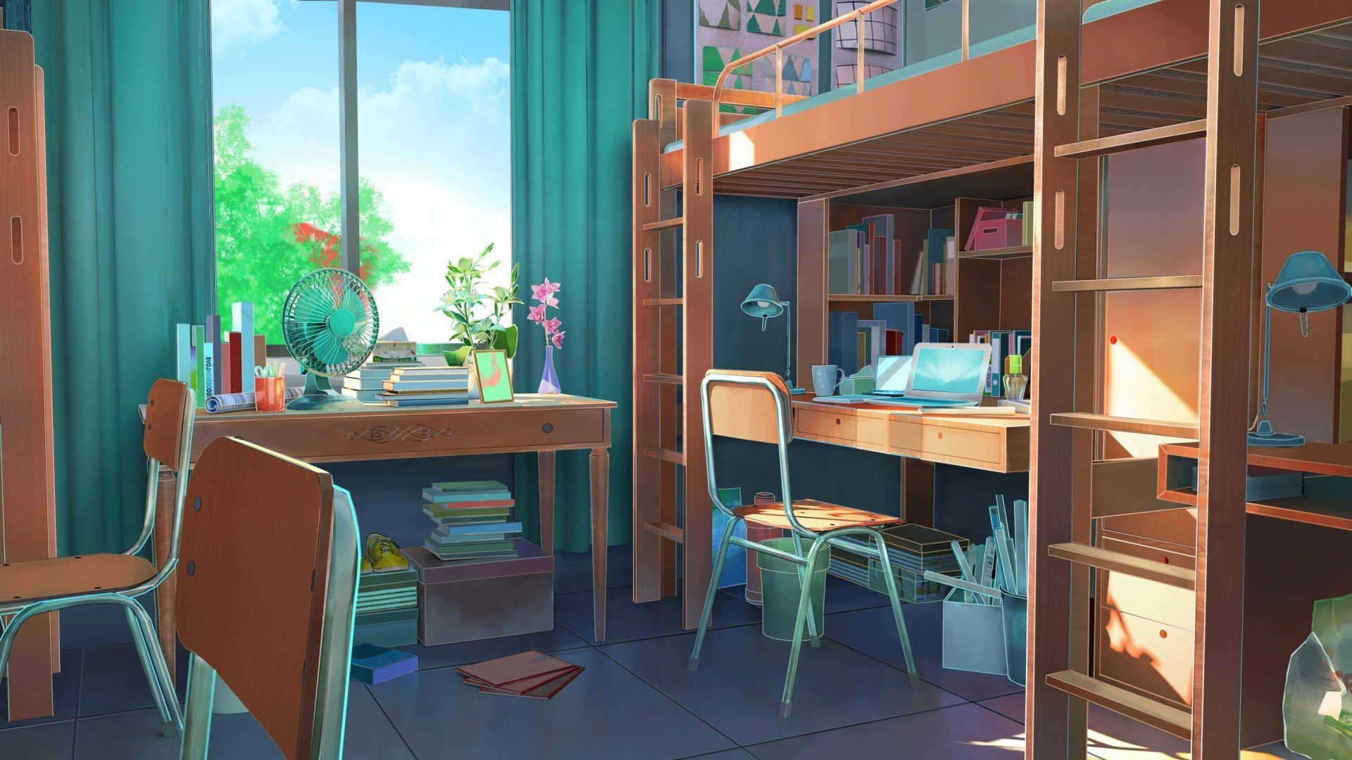 1920x1080 Download Anime Room Anime Room HD Wallpaper by 行之LVx1600