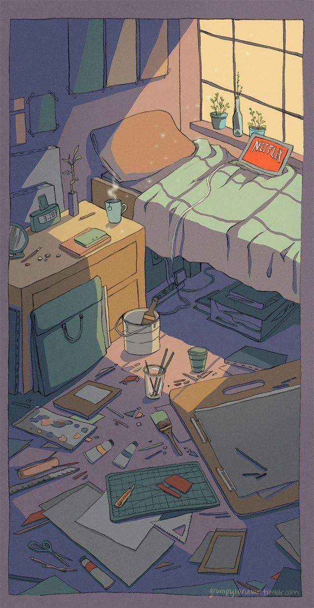 640x1236 Aesthetic Bedroom Wallpaper