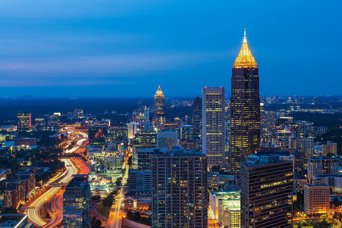 1100x733 USA, Georgia, Atlanta, Downtown