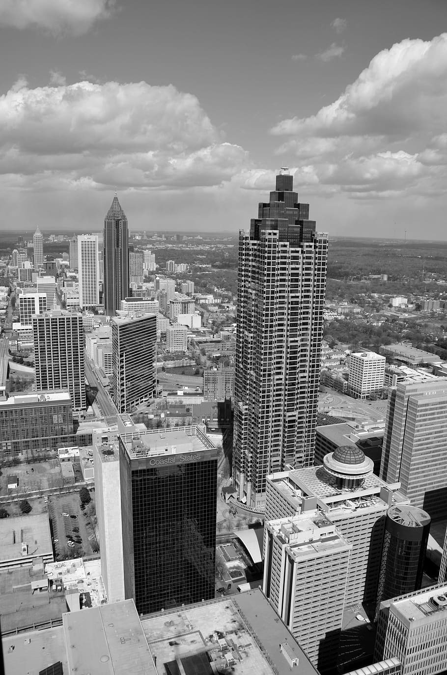 910x1374 Atlanta Georgia State USA United States Of America Black And White