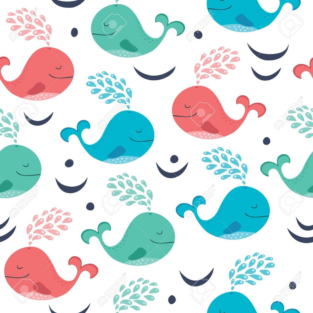 1300x1300 Free download Seamless Background With Cartoon Whales Royalty Clipart [1300x1300] for your Desktop, Mobile & Tablet. Explore Whales Background. Whales Wallpaper, Whales Background, Little Whales Wallpaper