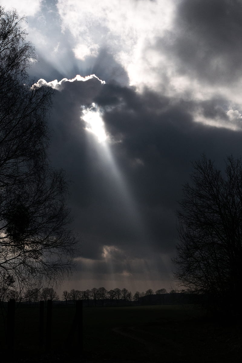 800x1199 Godrays, clouds, godray, light, nature, sunlight, HD phone wallpaper