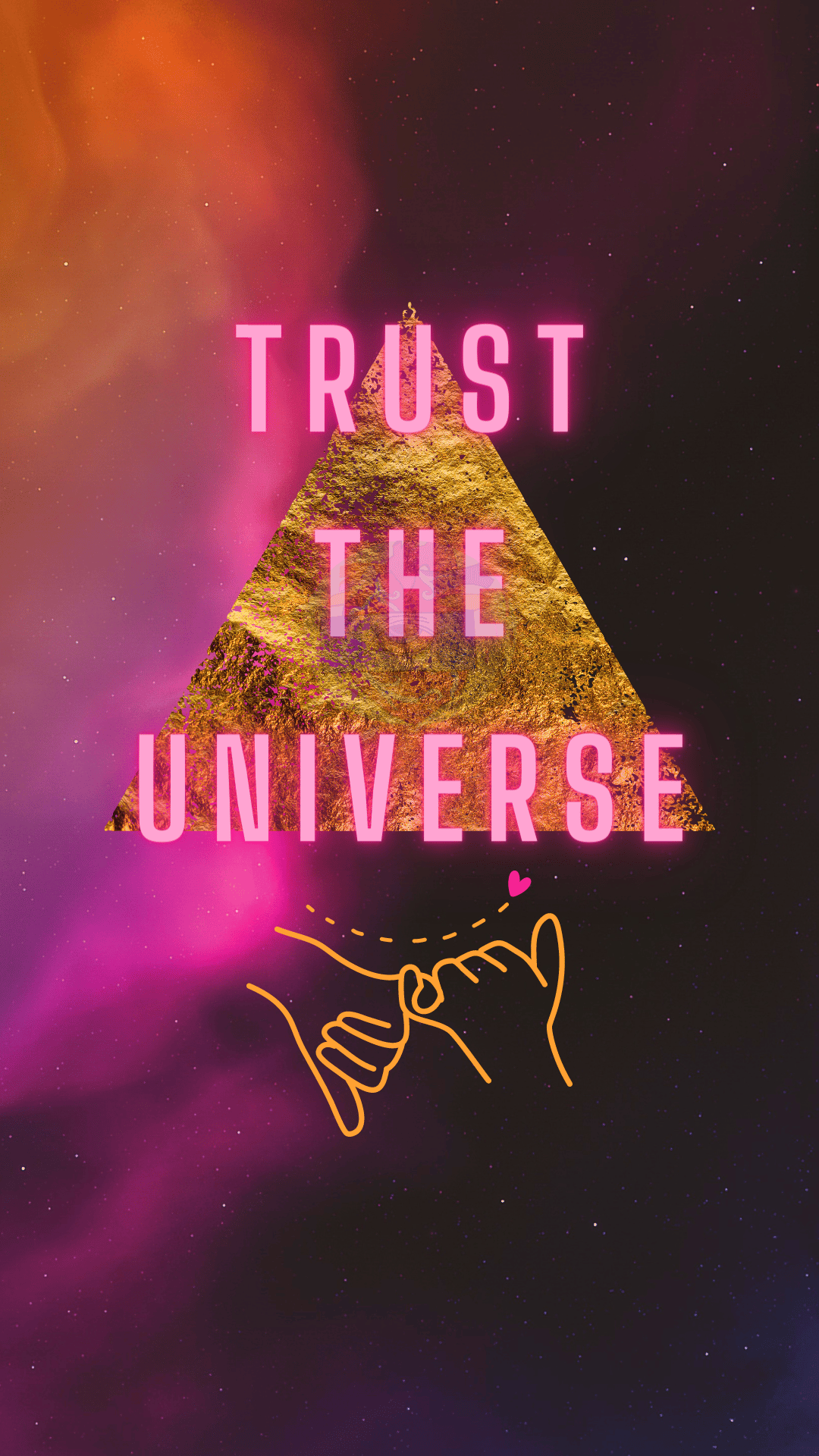 1080x1920 Trust The Universe Digital Phone WallPaper