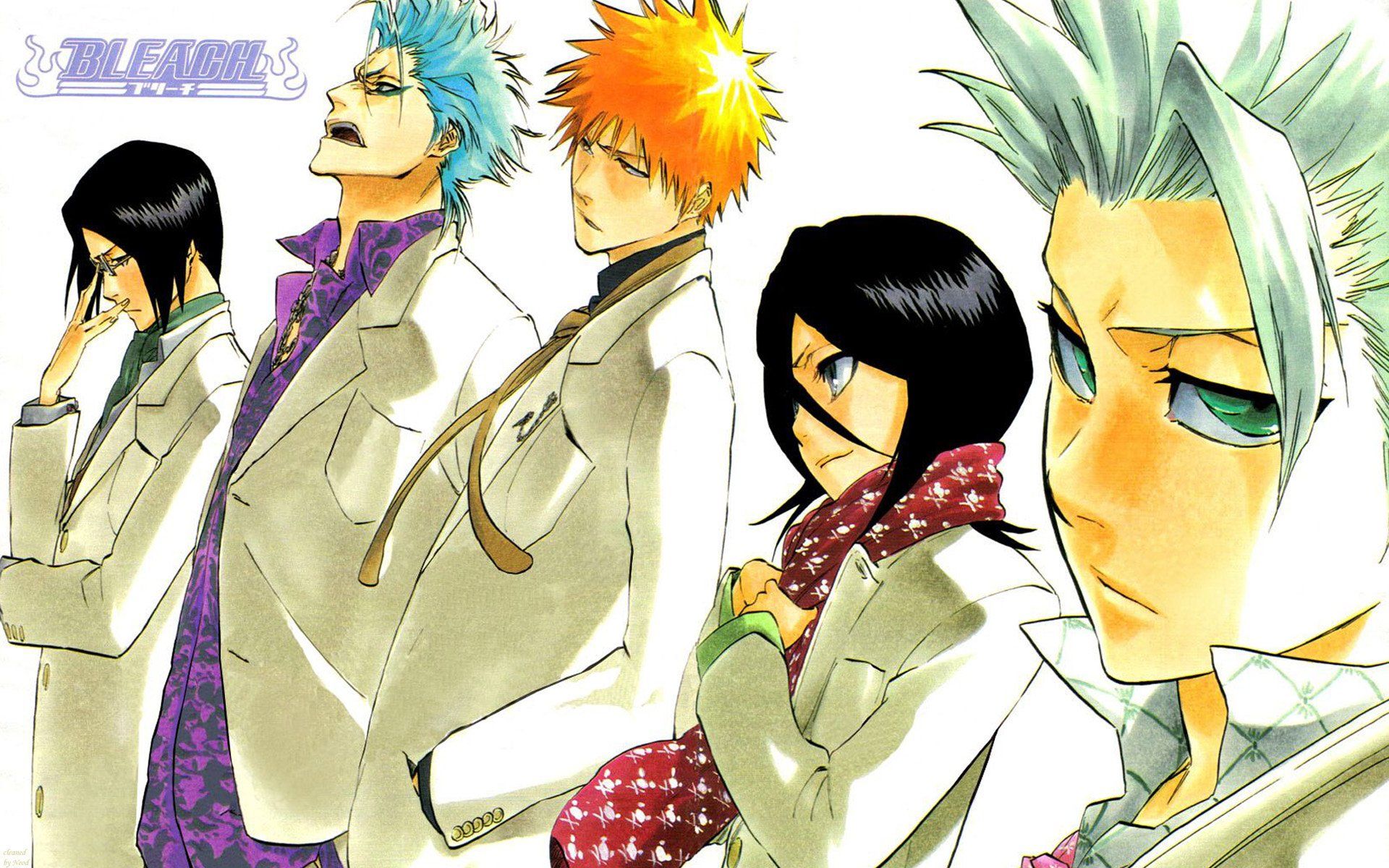 1920x1200 Bleach HD Wallpaper: Uryu, Grimmjow, Tōshirō, Ichigo & Rukiax1200