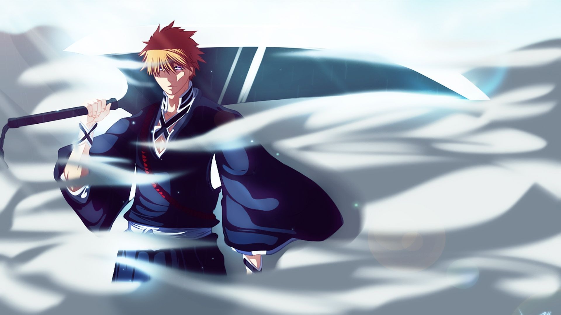 1920x1080 Wallpaper anime, art, Bleach, Bleach, Ichigo Kurosaki for mobile and desktop, section аниме, resolution 1920x1080