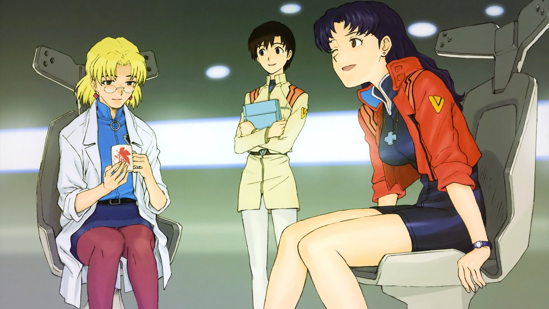 1920x1080 NERV Trio: Misato, Ritsuko & Maya